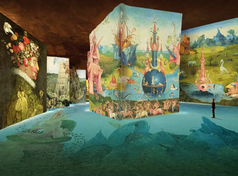 Un espectáculo de arte inmersivo en Les Baux, punto fuerte del turismo artístico en la Provenza.