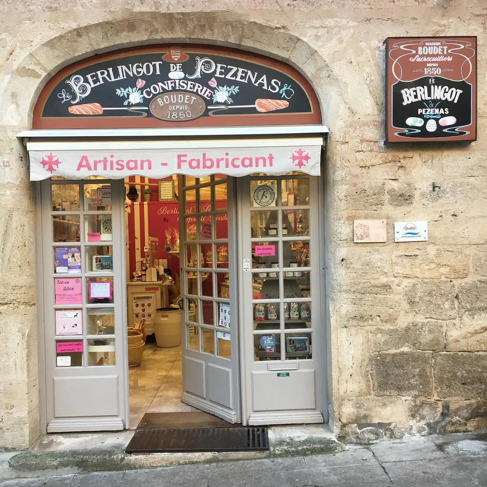 Fotografía de diegoenfrance.com de la confitería de berlingots en Pézenas