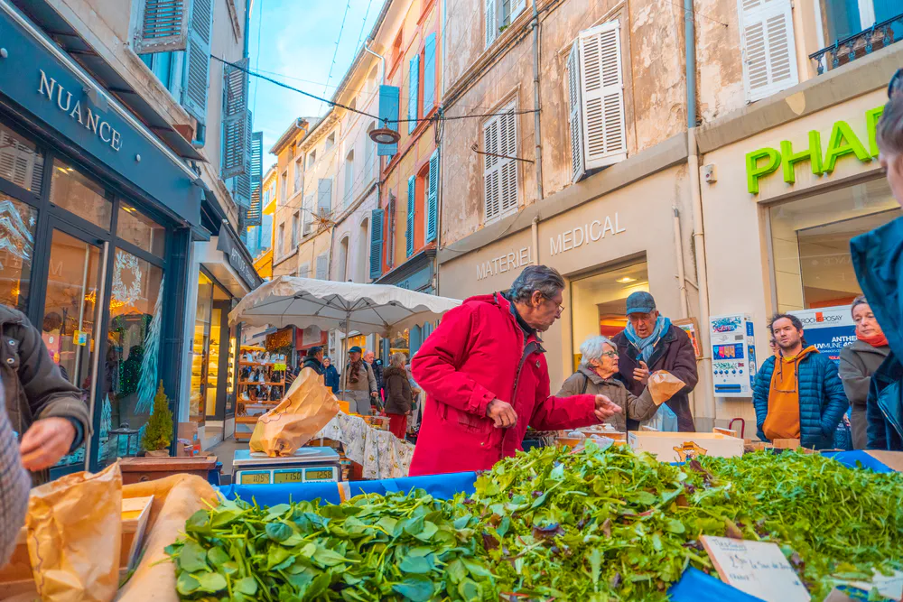 The exceptional market of Apt in the Provence, France