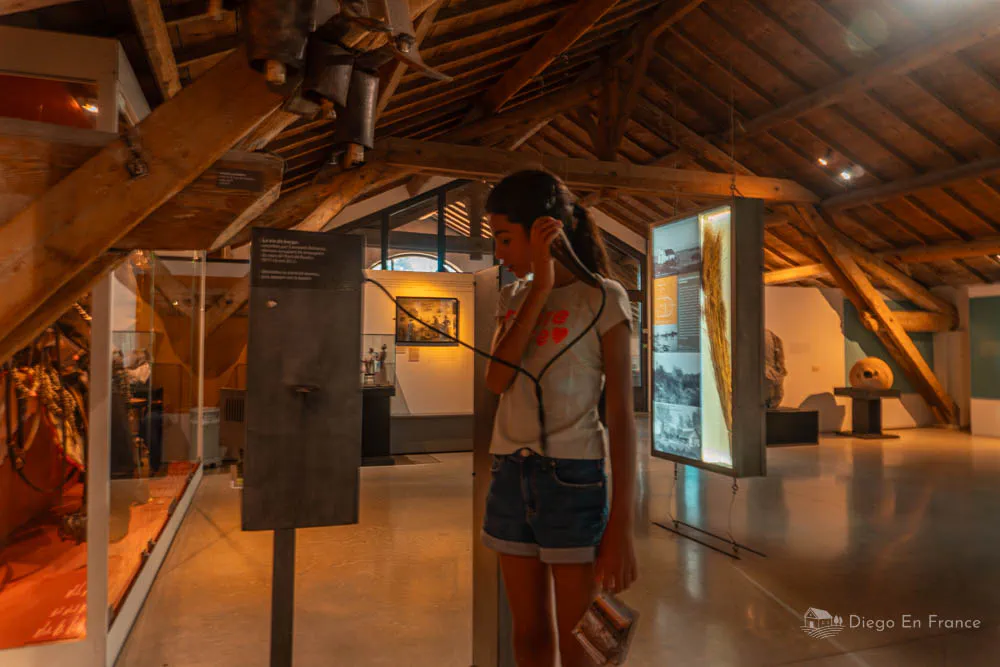 Fotografía de diegoenfrance.com del interior del Museo de la Camargue en Arles, perfecta para quienes buscan qué ver en Arles y descubrir la vida tradicional camarguesa