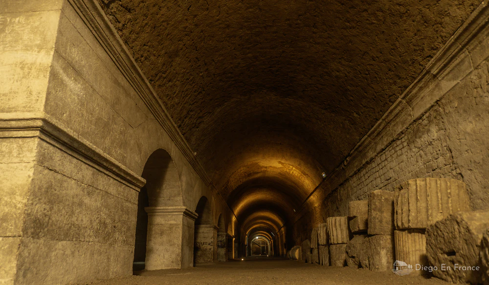 Photo by diegoenfrance.com showing the undergrounds of the forum, a fascinating place for lovers of Roman history.