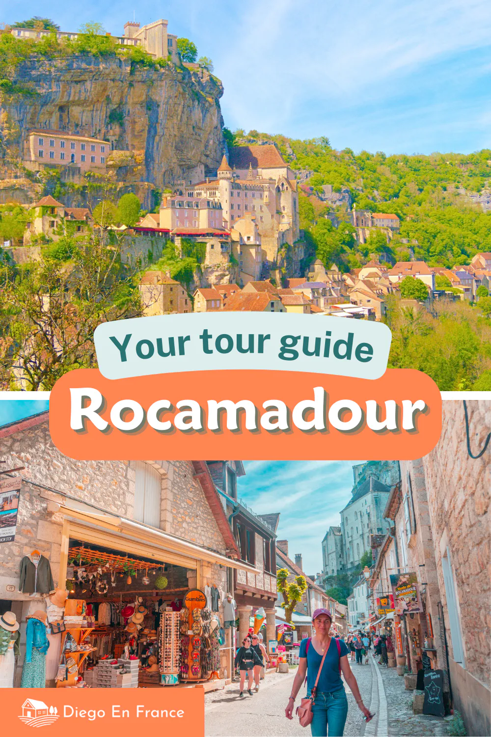 Visiting Rocamadour, in the south of France