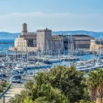 Vista aerea del puerto de Marsella