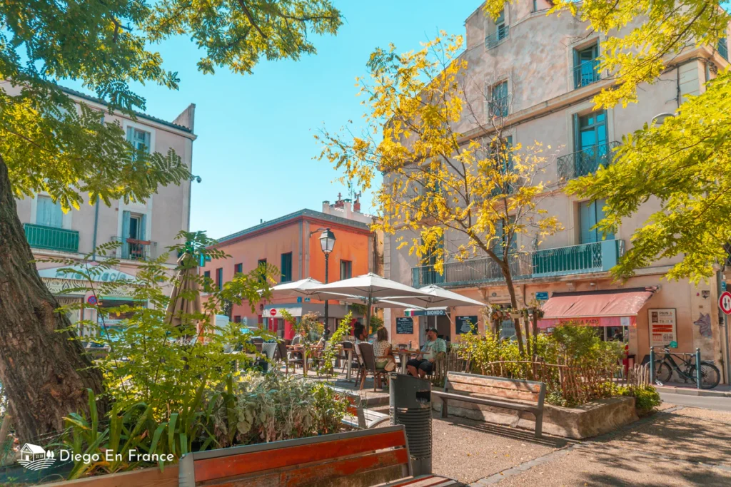 Street Art in the colorful Méditerranée District. Things to do in Montpellier