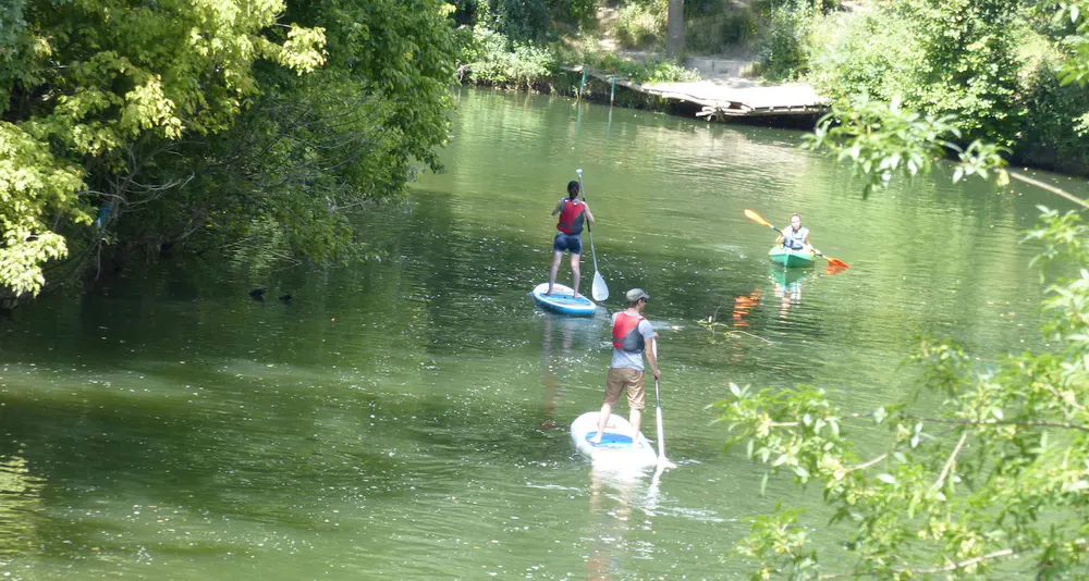 Stand-up paddle and kayak on the Vidourle River - Photo by diegoenfrance.com