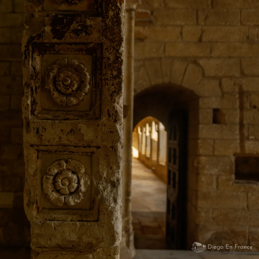 Fotografía de diegoenfrance.com del arte y la arquitectura gótica presentes en la Chartreuse de Villeneuve-lès-Avignon.